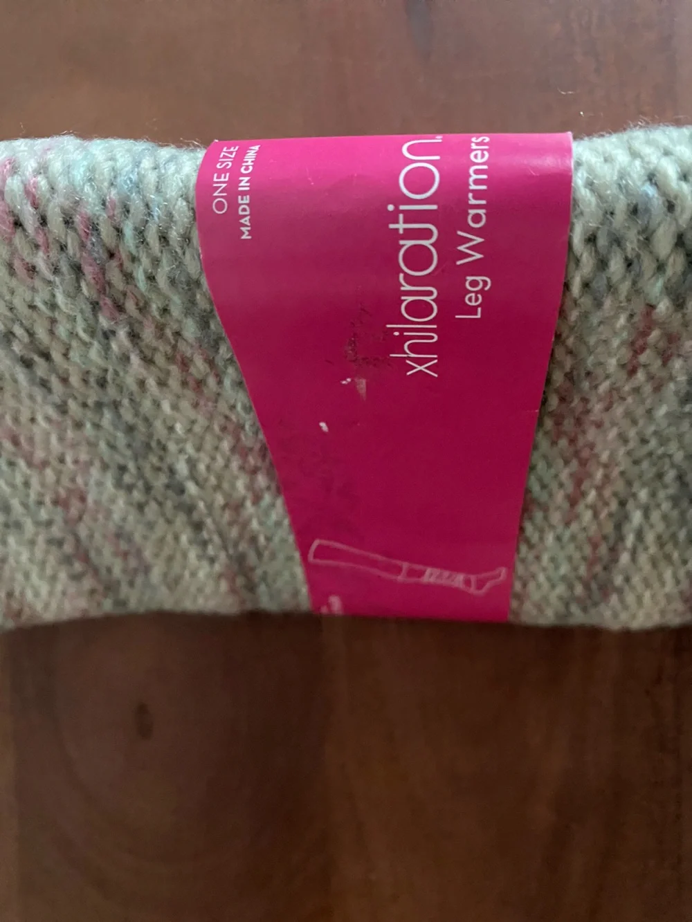 Brand New Xhilaration Pink & Cream Marled Knit Leg Warmers 1 Pair O/S
